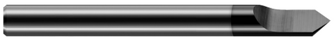 25010-C4 0.1250" (1/8) Shank DIA x 30° included  - 1 FL - Amorphous Diamond Coated