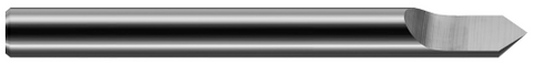 25130 0.2500" (1/4) Shank DIA x 40° included  - 1 FL - Uncoated