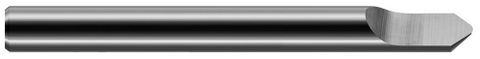 72730 0.1250" (1/8) Shank DIA x 0.0025" Radius x 60° included  - 1 FL - Uncoated