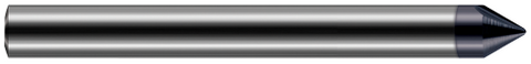 821208-C6 0.1250" (1/8) Shank DIA x 0.0150" (1/64) Radius x 30° included  - 2 FL - AlTiN Nano Coated