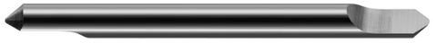 818308 0.1250" (1/8) Shank DIA x 0.0050" Radius x 90° included  DE - 1 FL - Uncoated