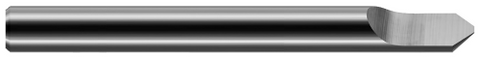 25242 0.1250" (1/8) Shank DIA x 0.0150" (1/64) Flat x 30° included  - 1 FL - Uncoated