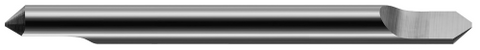 819408 0.1250" (1/8) Shank DIA x 0.0150" (1/64) Flat x 90° included  DE - 1 FL - Uncoated