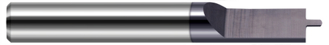 828590-C3 0.1250" (1/8) Shank DIA x 0.0450" Radius x 0° included  - 1 FL - AlTiN Coated
