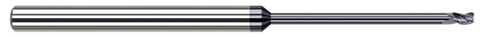 968993-C6 3 FL - 0.0930" (3/32) Cutter DIA x 0.0100" Radius x 0.1400" (9/64) LOC x 1.4000" Reach - AlTiN Nano Coated