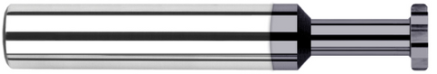 987750-C3 0.5000" (1/2) Cutter DIA x 0.0100" Radius x 0.0930" (3/32) Width x 0.7500" (3/4) Neck Length - Standard Slotting - 8 FL - AlTiN Coated