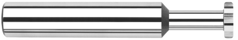 949962 0.1870" (3/16) Cutter DIA x 0.0100" Radius x 0.0620" (1/16) Width x 0.2810" (9/32) Neck Length - Standard Slotting - 6 FL - Uncoated