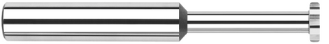 900095 0.2500" (1/4) Cutter DIA x 0.0100" Radius x 0.1250" (1/8) Width x 0.7500" (3/4) Neck Length - Standard Slotting - 6 FL - Uncoated