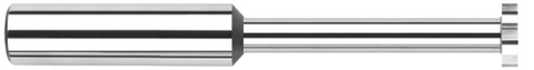 984295 0.2500" (1/4) Cutter DIA x 0.1250" (1/8) Width x 1.0000" (1) Neck Length - Standard Slotting - 6 FL - Uncoated
