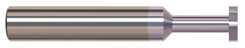 988950-C8 0.5000" (1/2) Cutter DIA x 0.0930" (3/32) Width x 0.7500" (3/4) Neck Length - Standard Slotting - 6 FL - TiB2 Coated