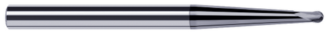 37410-C6 2 FL - 0.1560" (5/32) Cutter DIA x 0.1250" (1/8) LOC x 3° 1.0200" Taper Reach  - AlTiN Nano Coated