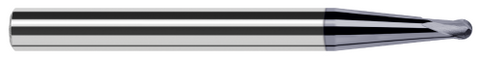 38525-C6 2 FL - 0.0250" Cutter DIA x 0.0200" LOC x 5° 0.9490" Taper Reach  - AlTiN Nano Coated