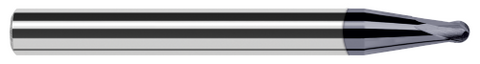 40878-C6 2 FL - 0.0780" (5/64) Cutter DIA x 0.0620" (1/16) LOC x 7° 1.2720" Taper Reach  - AlTiN Nano Coated