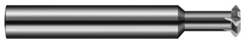 859232 0.5000" (1/2) Cutter DIA x 0.2075" Width x 0.3750" (3/8) Neck Length - 90° Included Angle -6 FL - Uncoated