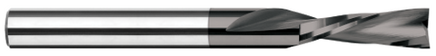 966308-C4 2 FL - 0.1250" (1/8) Cutter DIA x 0.1880" LOC  - Amorphous Diamond Coated