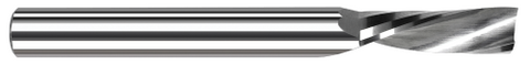 44862 1 FL - 0.0625" (1/16) Cutter DIA x 0.2500" (1/4) LOC  - Uncoated