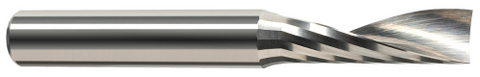 14108-10 1 FL - 0.1250" (1/8) Cutter DIA x 0.2500" (1/4) LOC  - Uncoated