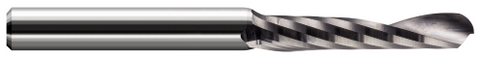 842293 1 FL - 0.0937" (3/32) Cutter DIA x 0.5000" (1/2) LOC  - Uncoated