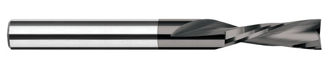 999916-C4 2 FL - 0.2500" (1/4) Cutter DIA x 1.2500" (1-1/4) LOC  - Amorphous Diamond Coated