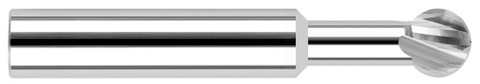 41401-C3  #00 - 0.0320" Cutter DIA x 0.0930" (3/32) Reach - 2 FL - AlTiN Coated