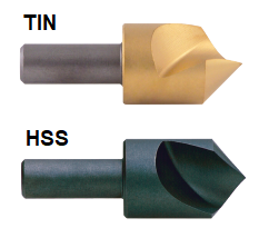 53389-TiN KEO 3/8 x 90Â° KEO HSS Single Flute Countersink