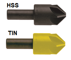 55107-TiN KEO 5/8 x 120Â° HSS 6 Flute 1/4 SK Countersink