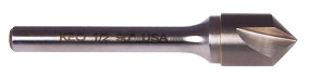 55779 KEO 5 piece set 100° Three Flute Carbide Countersink