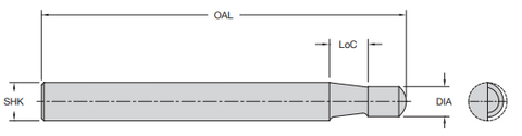 Onsrud 27-01 1/4 SC SINGLE EDGE LAM TRIM BEVEL