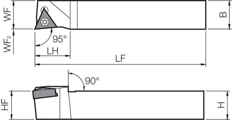 Kyocera STLNR 618FF, Indexable Turning Toolholder