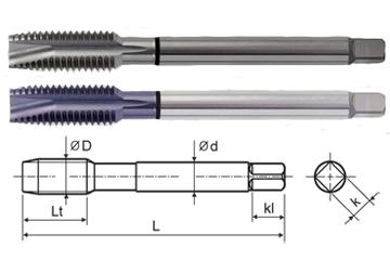 TCE563C 1/2-13, H3 HSS-PM COMBO MODI SPIRAL POINT TAP TICN COATED FOR STAINLESS STEEL