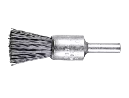 1" M-BRAD® End Brush - 1/4" Stem,  .022 SiC - 320 Grit